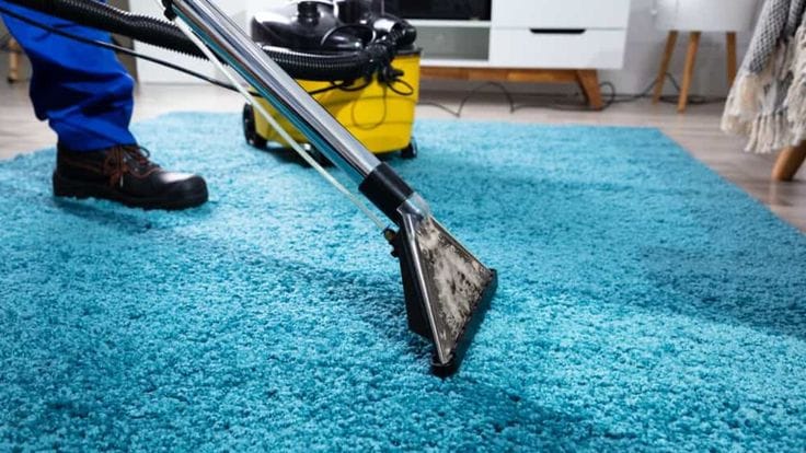 Carpet cleaner using steam machine